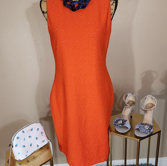 Calvin Klein Dresses Calvin Klein Orange Dress Size 8 Poshmark